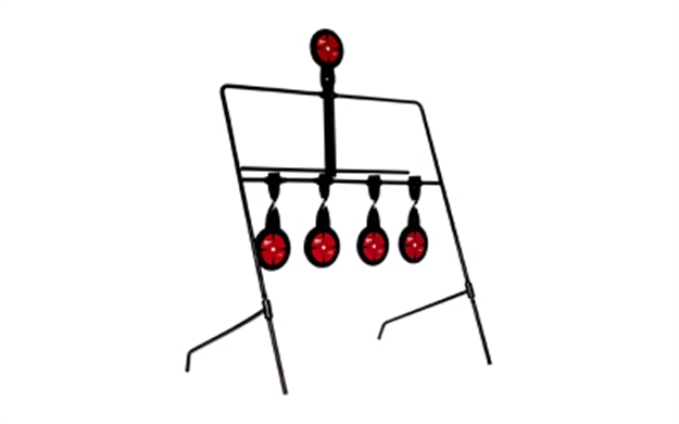 Picture of Allen Ez-Aim Deflector Resetting Steel Target, Black/Red 15340 026509048152