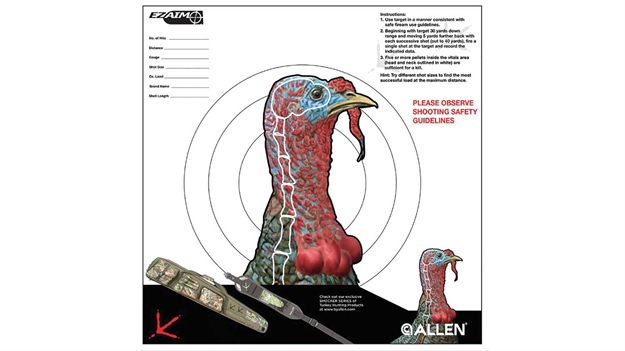 Picture of Allen EZ Aim Turkey Target 6-Pk 12"X12"