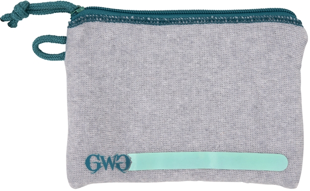 Picture of  Girls With Guns 9073 Storage Pouch  Gray W/ Blue Accents Polyester Holds Handgun