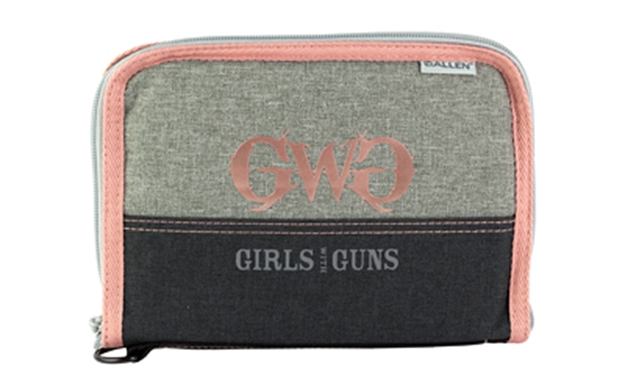 Picture of  Girls With Guns 9072 Roses Are Gold  Gray W/Rose Gold Accents Polyester Holds Handgun 026509064657