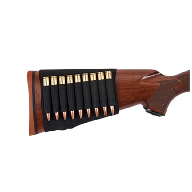 Picture of  Allen 206 Rifle Cartridge Holder  9Rd Black Elastic Buttstock Mount