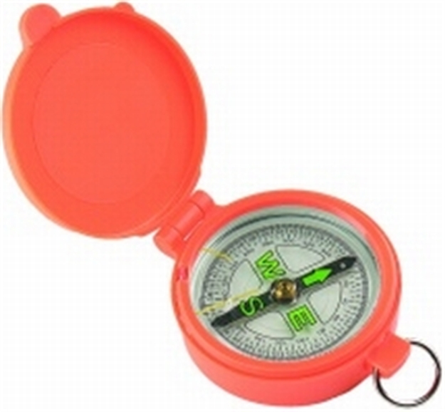 Picture of Allen Pocket Compass W/Lid, Orange 487