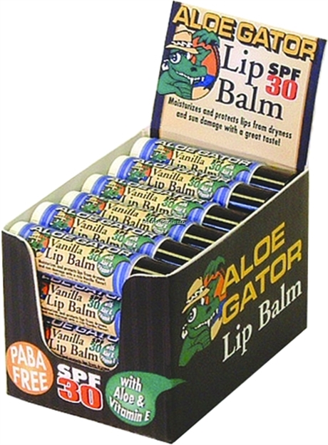 Picture of Aloe Gator Lip Balm Spf 30 Sunscreen, Medicated - Bulk
