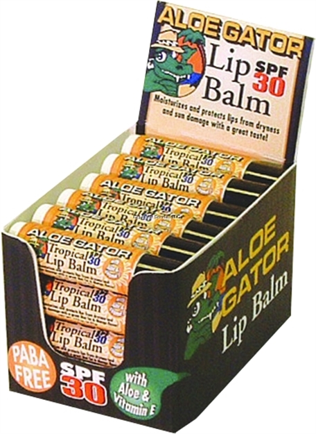 Picture of Aloe Gator Lip Balm Spf 30 Sunscreen, Tropical - Bulk