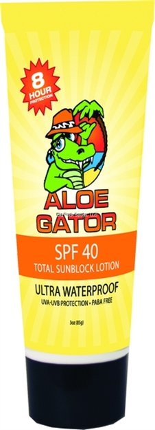 Picture of Aloe Gator Spf 40 Broad Spectrum Sunscreen Lotion With Aloe, Water Resistent, 3Oz