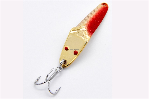 Picture of Al's Goldfish Lil' 49Er Ice Jig - Ifn50 Gold Red - 1/4 Oz.  1-3/4"