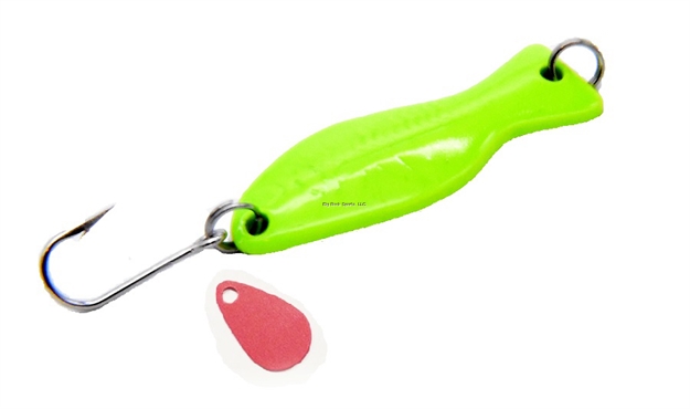 Picture of Al's Goldfish Original Ice Jig - Chartreuse Glow - 3/16 Oz.  1-1/2"