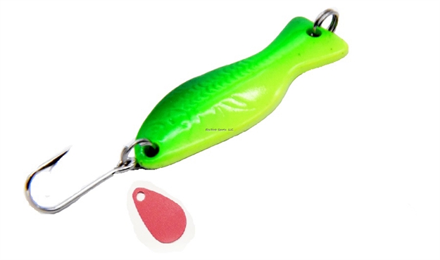 Picture of Al's Goldfish Original Ice Jig - Chartreuse Lime Glow - 3/16 Oz.  1-1/2"