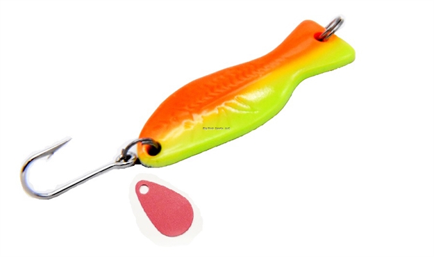 Picture of Al's Goldfish Original Ice Jig - Chartreuse Orange Glow - 3/16 Oz.  1-1/2"