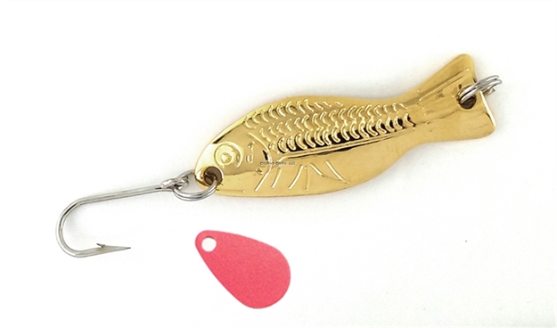 Picture of Al's Goldfish Original Ice Jig - Gold - 3/16 Oz.  1-1/2"