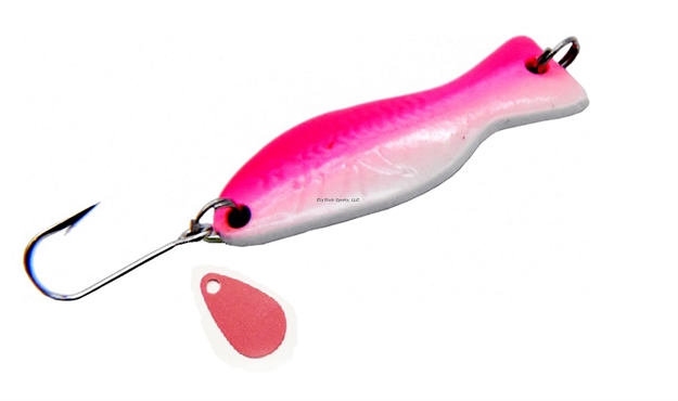Picture of Al's Goldfish Original Ice Jig - White Pink Glow - 3/16 Oz.  1-1/2"