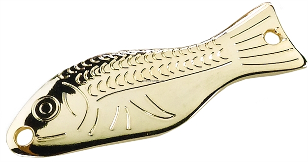 Picture of Al's Goldfish Original Spoon, 1 1/2", 3/16 Oz, SZ 8 Hook, Gold