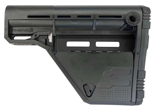 Picture of Ams Modular Lower Storage Mil-Spec Carbine Stock A2AMSLOWSBLK