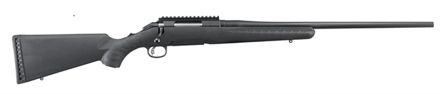 Picture of Ruger American Standard Bolt Action Rifle 243 Win, Rh, 22 In, Matte Blk, Syn Stk, 4+1 Rnd, Adj Trgr 6904