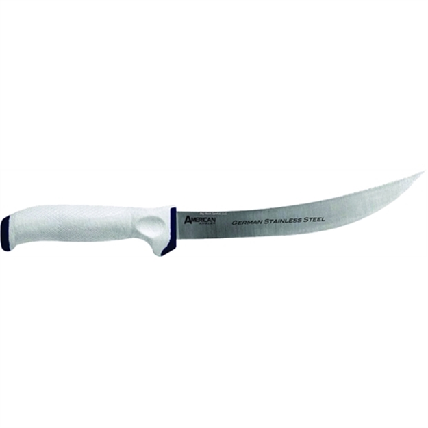 Picture of American Angler Delta Saltwater Breaking Knife, 8"  Stainless Blade, White Handle