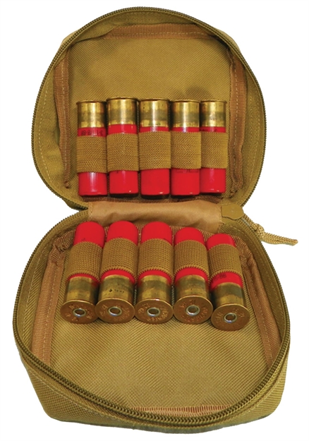 Picture of American Buffalo Ab071t Shotshell Molle Pouch Coyote Tan 1000D Nylon