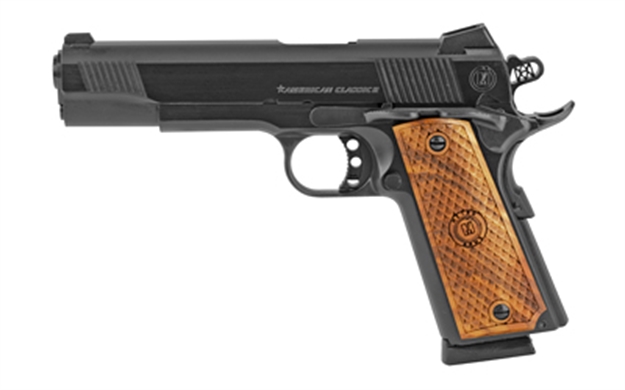 Picture of American Classic Ac10mg2 1911 Classic II 10Mm Auto 5" 8+1 Matte Blued Hardwood W/Mac Logo Grip