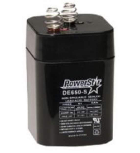 Picture of American Hunter De650s 6V, 5 Amp HR Lantern Battery, Spring Top DE-30045 758365300456