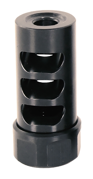 Picture of American Precision Arms G2m1222n Gen 2 Micro Bastard Self Timing Brake 22 Cal 1/2"-28 Tpi 1.86" Black Nitride Stainless Steel