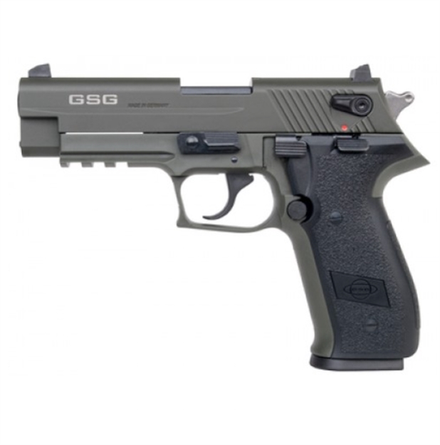 Picture of  Gsg Gerg2210ffg Firefly  22 LR 10+1 4" Green Steel Barrel, Serrated Slide, Zinc Alloy W/Accessory Rail Frame, Black Polymer Grip