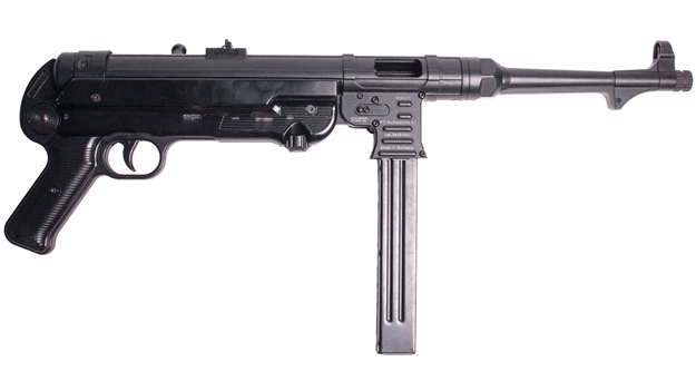 Picture of  Gsg Gsggergmp409x Mp40  9Mm Luger Caliber With 10.80" Barrel, 25+1 Capacity, Black Metal Finish, Black Polymer Grip Right Hand 853267007851