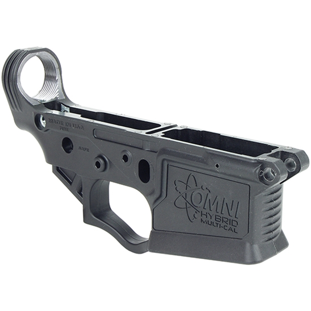 Picture of  Ati Atiglow200 Omni Hybrid Stripped Lower Multi-Caliber Black Anodized Finish Polymer Material With Mil-Spec Dimensions For Ar-15 813393017049