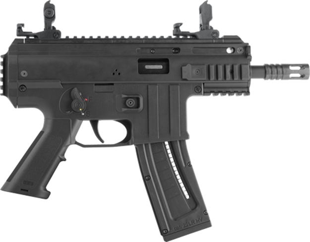 Picture of  Blue Line Solutions 4150043 Tacops PK 22 LR 22+1 5" Black Anodized Steel Barrel, Picatinny Rail Receiver, Black Aluminum Frame W/Picatinny Rail 689585856587