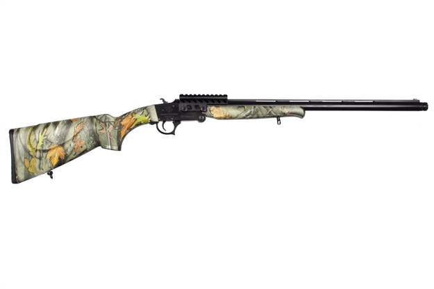 Picture of American Tactical Single Shot Shotgun 12 Ga., 3", 23" Bbl, Camo Style, Pic Rail, Fiber Optic Sight ATIG12NMD23C