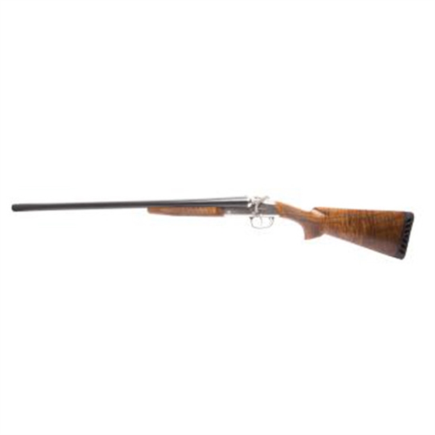 Picture of  Ati Atigkof12rp26 Road Agent Prime 12 Gauge Break Open 2Rd 26" Black Side BY Side Barrel, Silver Engraved Aluminum Receiver, Fixed Turkish Walnut Stock