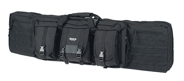 Picture of  Rukx Gear Atict36dgb Tactical Double Gun 36" Water Resistant Black 600D Polyester W/ Non-Rust Zippers Holds UP TO 2 Rifles 813393017810