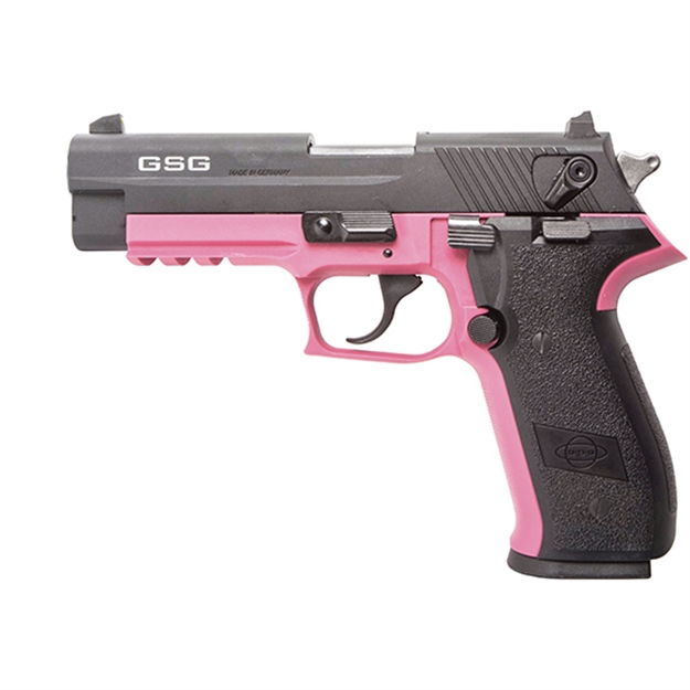 Picture of  Gsg Gerg2210ffp Firefly  22 LR 10+1 4" Black Serrated Slide, Pink Zinc Alloy W/Accessory Rail Frame, Black Polymer Grip