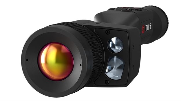 Picture of  Atn Tiwst5335lrf Thor 5 320 Lrf Thermal Rifle Scope Black Anodized 5-20X Smart Mil Dot Reticle, Zoom 320X240 12 Microns, 60 Fps Resolution 658175123545