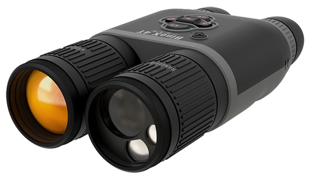 Picture of  Atn Tibnbx4381l Binox 4T Thermal Binocular Black 1.2-5X19mm 4Th Generation 384X288, 60Hz Resolution Features Rangefinder