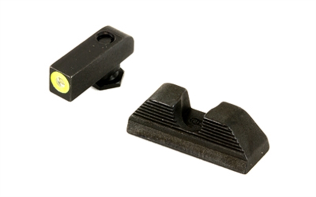 Picture of Ameriglo Gl352 Protector Sight Set For Glock  Green Tritium Lumigreen Outline Front Sight-Black Serrated Rear Sight GL-352 644406904694