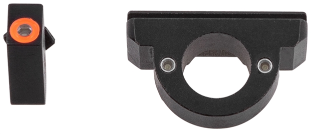 Picture of Ameriglo Gl226 Ghost Ring Night Sights 
Fits Glock 20/21/29/30/31/32/36/40/41 Green Front Green Tritium W/White Outline Rear Black