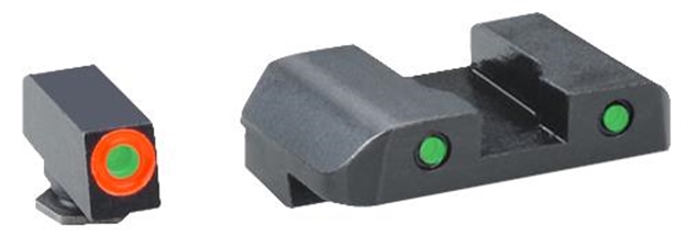 Picture of Ameriglo Gl386 Spartan Operator Night Sight Glock 42/43 Tritium/Paint Green W/Or
