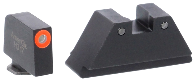 Picture of  Ameriglo Gl452 Optic Compatible Sight Set For Glock  XL Tall Green Tritium Orange Outline Front Sight-Green Tritium Black Outline Rear Sight 644406904571