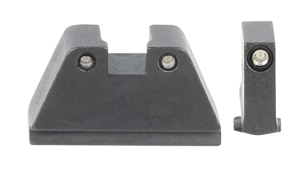 Picture of  Ameriglo Gl814 Optic Compatible Sight Set For Glock  2Xl Tall Green Tritium Black Outline Front Sight-Green Tritium Black Outline Rear Sight