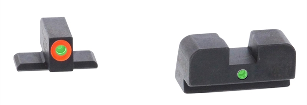 Picture of Ameriglo Sg201 I-Dot Sight Set For Sig Sauer  Green Tritium Orange Outline Front Sight-Green Tritium Rear Sight SG-201 644406908562