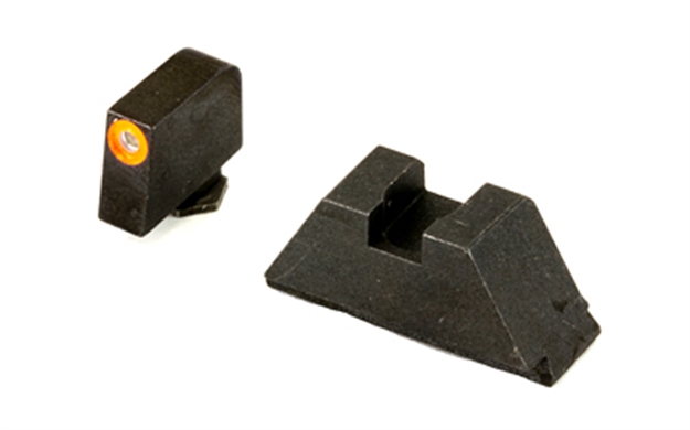 Picture of Ameriglo Gl511 Optic Compatible Sight Set For Glock  XL Tall Green Tritium Orange Outline Front Sight-Green Tritium Black Rear Sight GL-511 644406904625