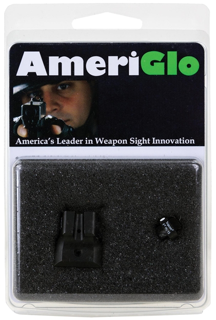 Picture of Ameriglo Sw141 I-Dot Sight Set For Smith & Wesson M&P Shield  Green Tritium White Outline Front Sight-Green Tritium Rear Sight SW-141 644406905974