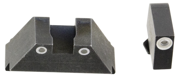 Picture of Ameriglo Gl329 Optic Compatible Sight Set For Glock  XL Tall Green Tritium White Outline Front Sight-Green Tritium White Outline Rear Sight GL-329