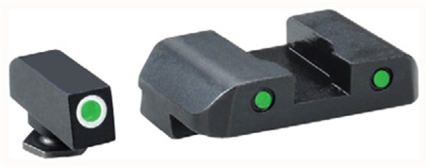 Picture of Ameriglo Tritium Pro Oper. Set Green/Green For Glock 17/22+ GL-227-OP