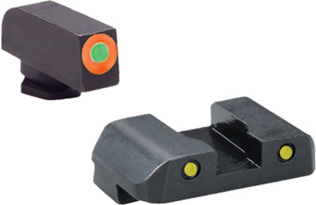 Picture of Ameriglo Tritium Spartan Oper. Green/Yellow Glock 21+