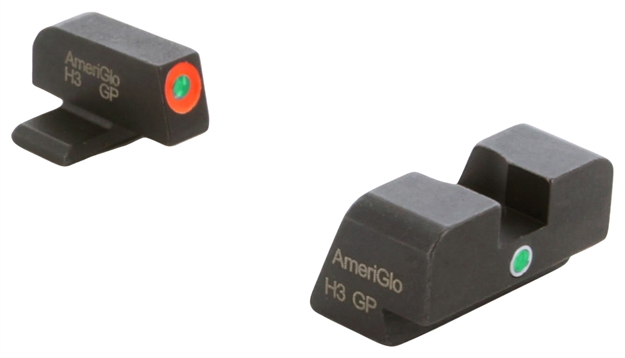 Picture of Ameriglo Xd201 I-Dot Sight Set For Springfield Armory XD  Green Tritium Orange Outline Front Sight-Green Tritium Rear Sight XD-201 644406908708