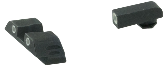 Picture of  Ameriglo Gl5115 Classic Tritium Sight Set For Glock  Green Tritium White Outline Front Sight-Yellow Tritium White Outline Rear Sight 644406910688