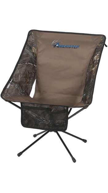 Picture of Ameristep Tellus Hunting Chair, Compact Collapsable Blind Chair,Gear Pouch, 300# Capacity, Realtree Xtra