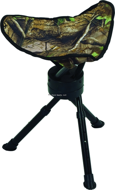 Picture of Ameristep Tripod Swivel Stool, Powder-Coated Steel Frame, Folding, Realtree Xtra Green