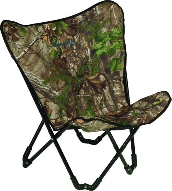 Picture of Ameristep Turkey Stopper Folding Chair, Low Profile, Powder-Coated Steel Frame, Camo