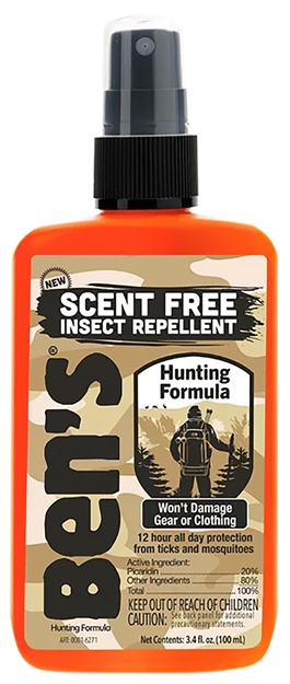 Picture of  Adventure Medical Kits 00067366 Ben's Hunting Formula Unscented 3.40Oz Spray Repels Mosquitos/Ticks Effective UP TO 12 Hrs 044224073662